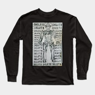 Doctor Who 'Delete' sketchbook design Long Sleeve T-Shirt